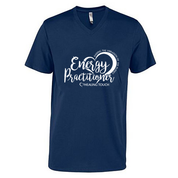 Men's V-Neck Short Sleeve T-shirt - Energy Practitioner/Athletic Navy