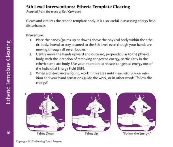 Healing Touch Level 3 Technique Review Cards - Sample Page 2