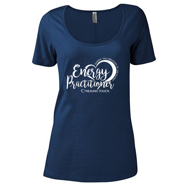 Ladies Scoop Neck Short Sleeve T-shirt - Energy Practitioner/Athletic Navy